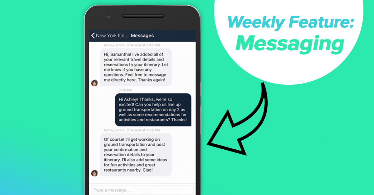 Travefy Pro Feature: Messaging in the Mobile App - Travefy Blog